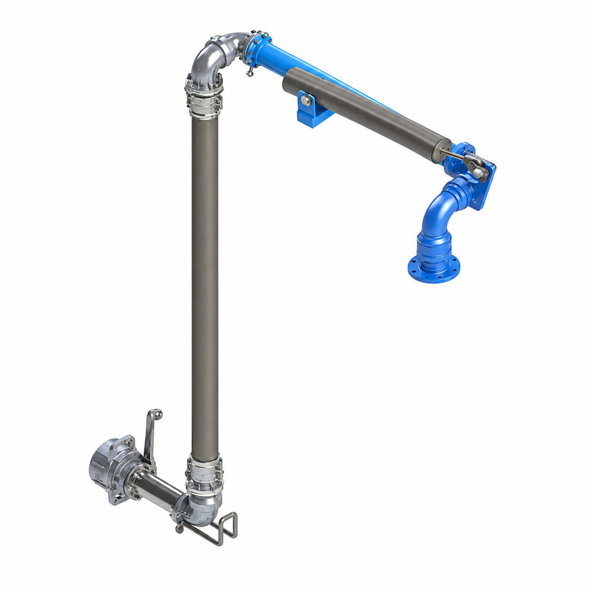 Brazo de carga inferior Carbis Loadtec con manguera y acoplador API