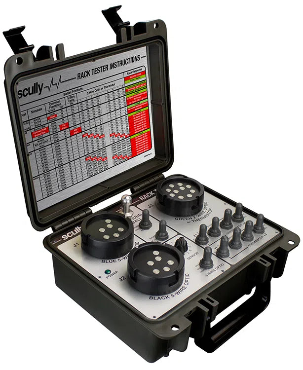 Rack Tester portátil, para monitores de puesta a tierra y sobrellenado 09832
